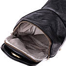 Жіночий слінг сумка через плече з екошкіри Vintage sale_15117 Чорний, фото 7