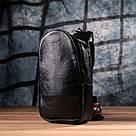 Жіночий слінг сумка через плече з екошкіри Vintage sale_15117 Чорний, фото 9