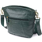 Компактна жіноча сумка з натуральної шкіри sale_15120 Vintage Зелений, фото 2