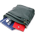 Компактна жіноча сумка з натуральної шкіри sale_15120 Vintage Зелений, фото 3