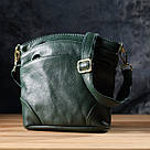 Компактна жіноча сумка з натуральної шкіри sale_15120 Vintage Зелений, фото 6
