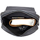 Вертикальна чоловіча сумка в м'якій шкірі Vintage 20367 Чорна, фото 10