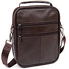 Мессенджер чоловічий вертикальний Vintage 20436 Коричневий, фото 2