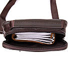 Мессенджер чоловічий вертикальний Vintage 20436 Коричневий, фото 5