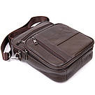 Мессенджер чоловічий вертикальний Vintage 20436 Коричневий, фото 6