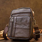 Мессенджер чоловічий вертикальний Vintage 20436 Коричневий, фото 7