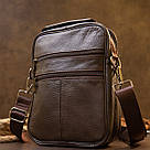 Мессенджер чоловічий вертикальний Vintage 20436 Коричневий, фото 8
