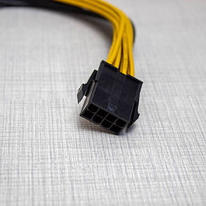 Кабель-перехідник живлення CPU 8 pin to 2х 8 pin 30см, фото 2