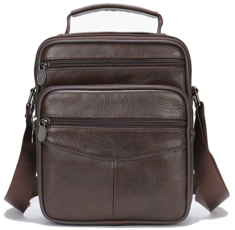 Мессенджер чоловічий на одне відділення 20246 Vintage Коричневий, фото 1