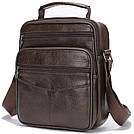 Мессенджер чоловічий на одне відділення 20246 Vintage Коричневий, фото 2