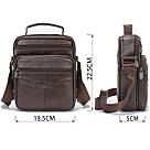 Мессенджер чоловічий на одне відділення 20246 Vintage Коричневий, фото 3