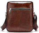 Сумка стильна чоловіча Vintage 14829 Коричнева, фото 2