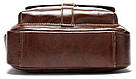 Сумка стильна чоловіча Vintage 14829 Коричнева, фото 7