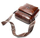 Сумка стильна чоловіча Vintage 14829 Коричнева, фото 8