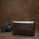 Чоловічий клатч з натуральної шкіри GRANDE PELLE 11426 Коричневий, фото 8