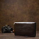 Чоловічий клатч з натуральної шкіри GRANDE PELLE 11426 Коричневий, фото 9