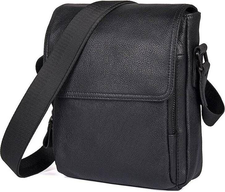 Сумка Vintage 14545 з натуральної шкіри Чорна, фото 1