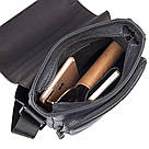 Сумка Vintage 14545 з натуральної шкіри Чорна, фото 9