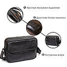 Сумка Vintage 14548 з натуральної шкіри зерниста Чорна, фото 4