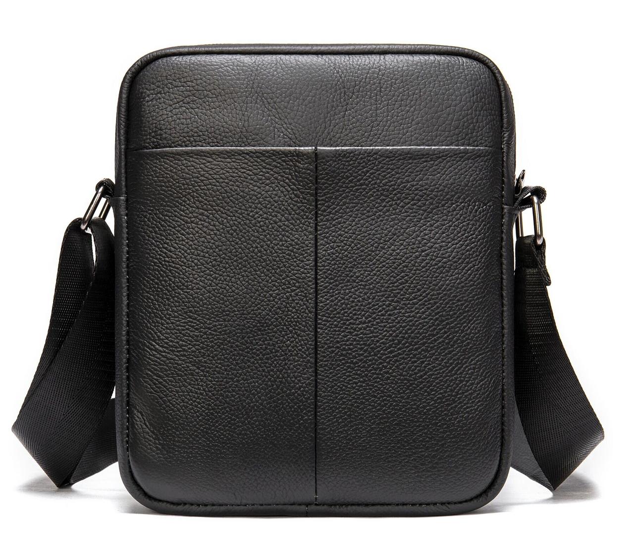 Сумка вертикальна шкіряна 14994 Vintage Чорна, фото 1