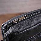 Сумка вертикальна шкіряна 14994 Vintage Чорна, фото 8