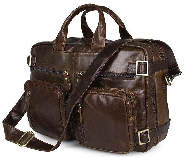 Сумка чоловіча Vintage 14074 Коричнева, фото 1