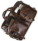 Сумка чоловіча Vintage 14074 Коричнева, фото 8