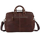 Сумка чоловіча Vintage 14075 шкіряна Коричнева, фото 5