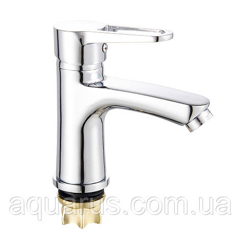 Змішувач для умивальника WEZER VRL110-01, Ø35, хром, фото 1