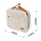 Сумка органайзер для подорожей текстильна Vintage 20650 Біла, фото 4