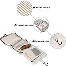 Сумка органайзер для подорожей текстильна Vintage 20650 Біла, фото 5