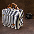 Сумка органайзер для подорожей текстильна Vintage 20651 Біла, фото 9