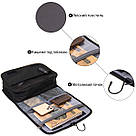 Текстильна сумка-органайзер в подорож Vintage 20657 Чорна, фото 4