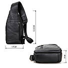 Сумка чоловіча Vintage 14414 Чорна, фото 3