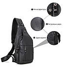 Сумка чоловіча Vintage 14414 Чорна, фото 4