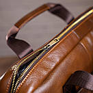 Сумка чоловіча Vintage 14626 шкіряна Коричнева, фото 10