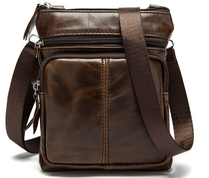 Сумка чоловіча Vintage шкіряна 14608 Коричнева, фото 1