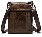 Сумка чоловіча Vintage шкіряна 14608 Коричнева, фото 2