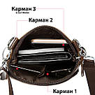 Сумка чоловіча Vintage шкіряна 14608 Коричнева, фото 4