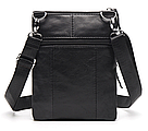 Сумка чоловіча Vintage компактних розмірів 14607 Чорний, фото 5