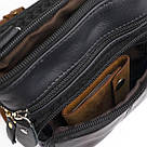 Сумка чоловіча Vintage компактних розмірів 14607 Чорний, фото 10