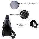 Сумка чоловіча на плече Vintage 14760 Чорна, фото 4