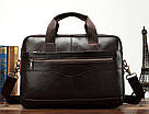 Сумка чоловіча під ноутбук Vintage 14669 Коричнева, фото 6