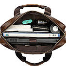 Сумка чоловіча під ноутбук Vintage 14669 Коричнева, фото 9