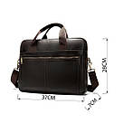 Сумка чоловіча під ноутбук Vintage 14670 Коричнева, фото 3