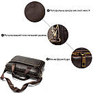 Сумка чоловіча під ноутбук Vintage 14670 Коричнева, фото 4