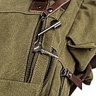 Сумка-рюкзак на одне плече Vintage 20141 Оливкова, фото 6