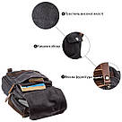 Сумка-рюкзак на одне плече Vintage 20143 Чорна, фото 4