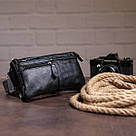 Сумка на пояс Vintage 14735 Чорна, фото 5