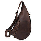 Шкіряна чоловіча вінтажна сумка через плече Vintage 20373 Коричневий, фото 2